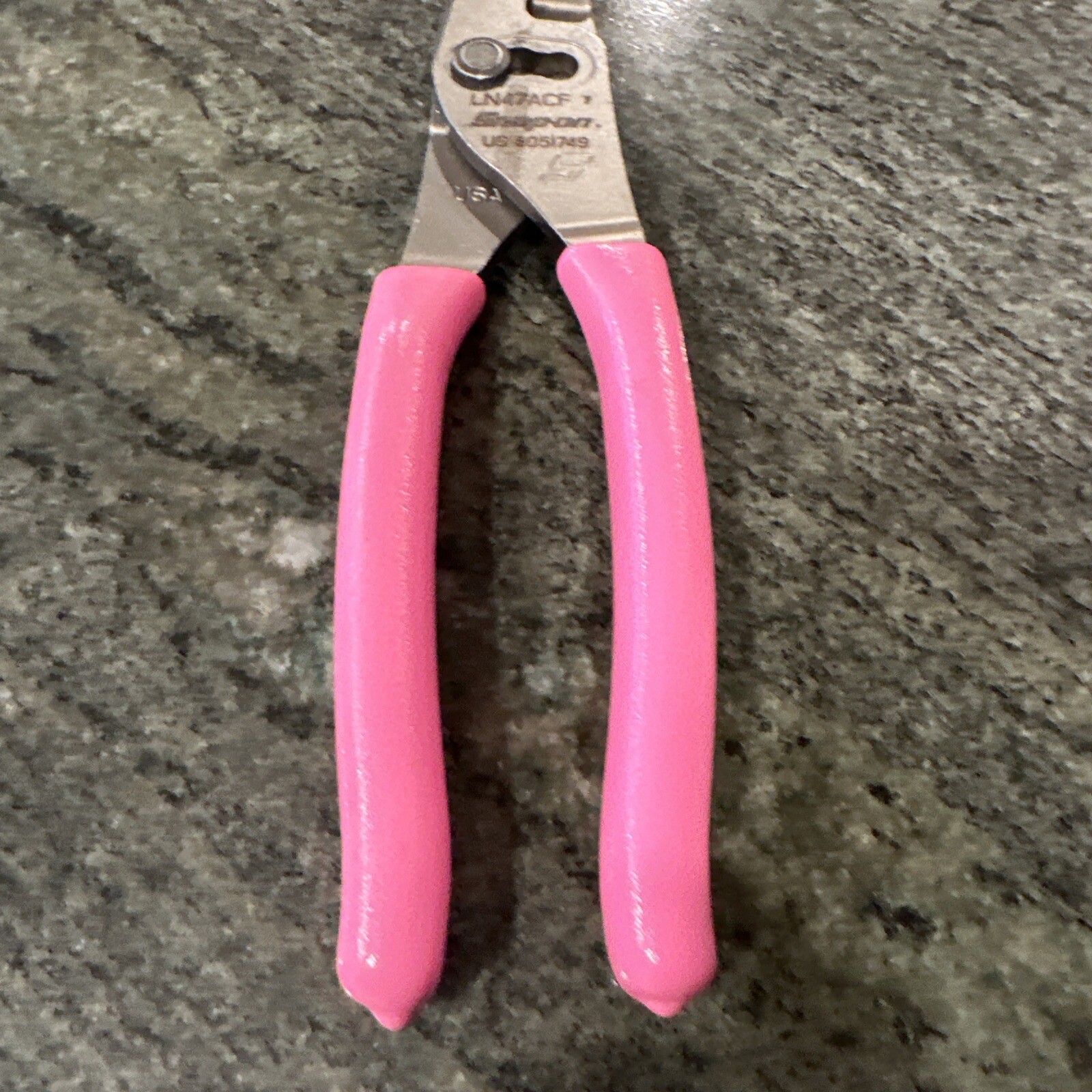 Snap On ln47acf 9” talon grip long nose slip joint pliers pink new