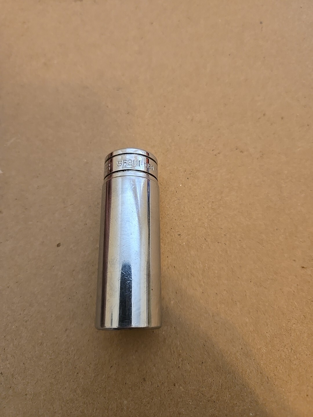 Snap On 3/8″ Drive 5/8″ 12PT SAE Deep Chrome Socket SF201