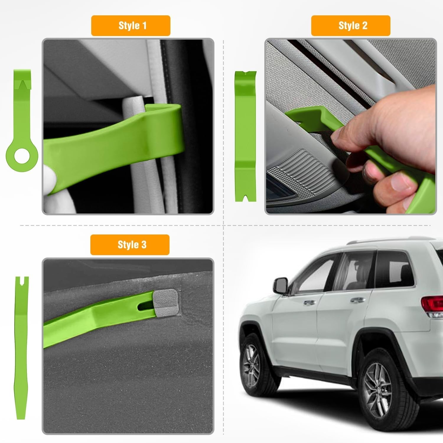 8PCS Auto Trim Removal Tool Kit No-Scratch Removal Tool Kit for Car Audio Das…