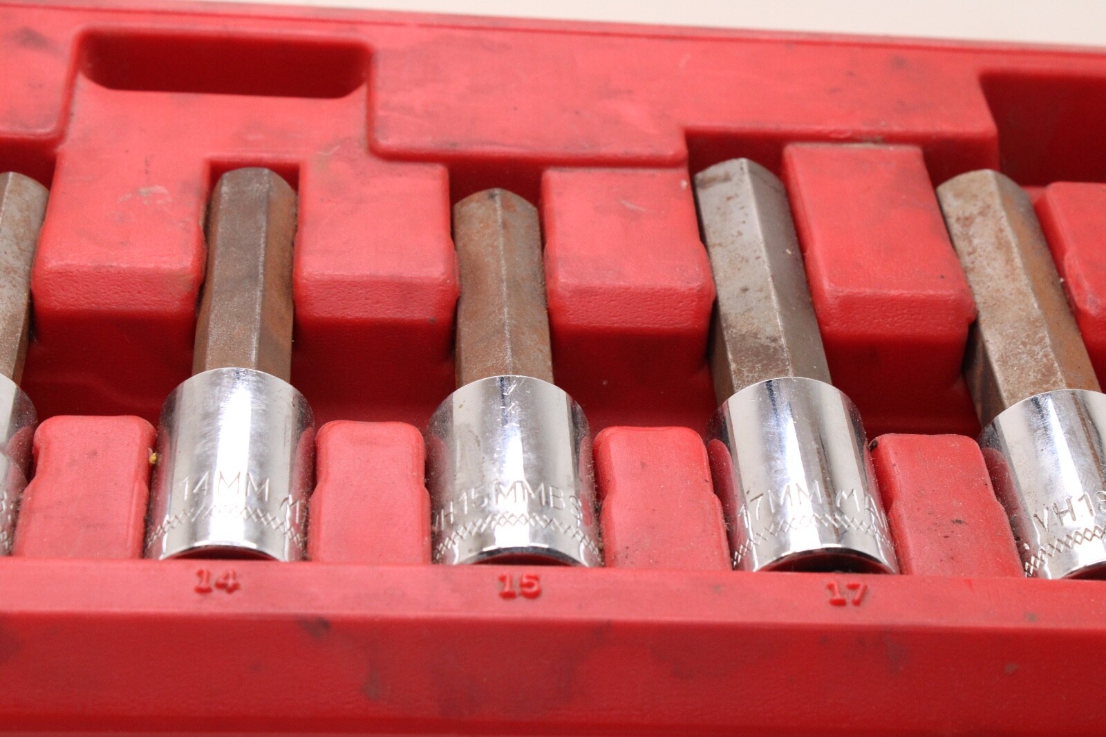 Mac Tools SVHM10P 1/2″ Drive 6mm-19mm 10 Piece Metric Chrome Hex Driver Set USA