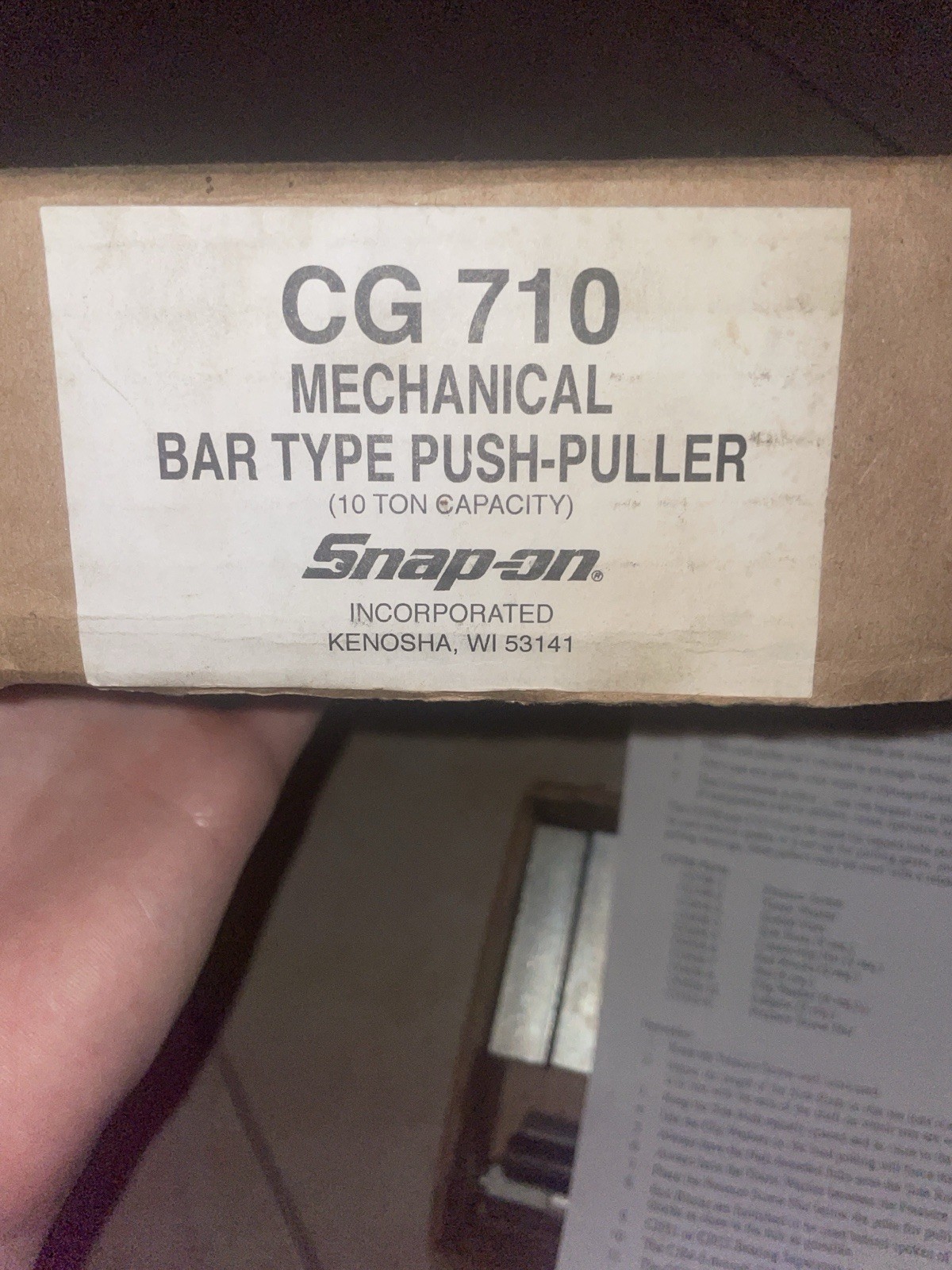 snap on CG710 – Mechanical Bar Type Push Puller