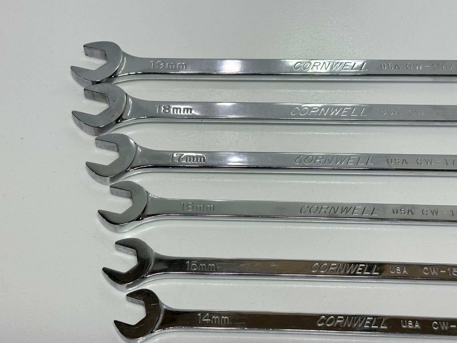 Cornwell USA WCM112LST 12pc Metric 8-19mm Extra Long Combination Wrench Set VTG