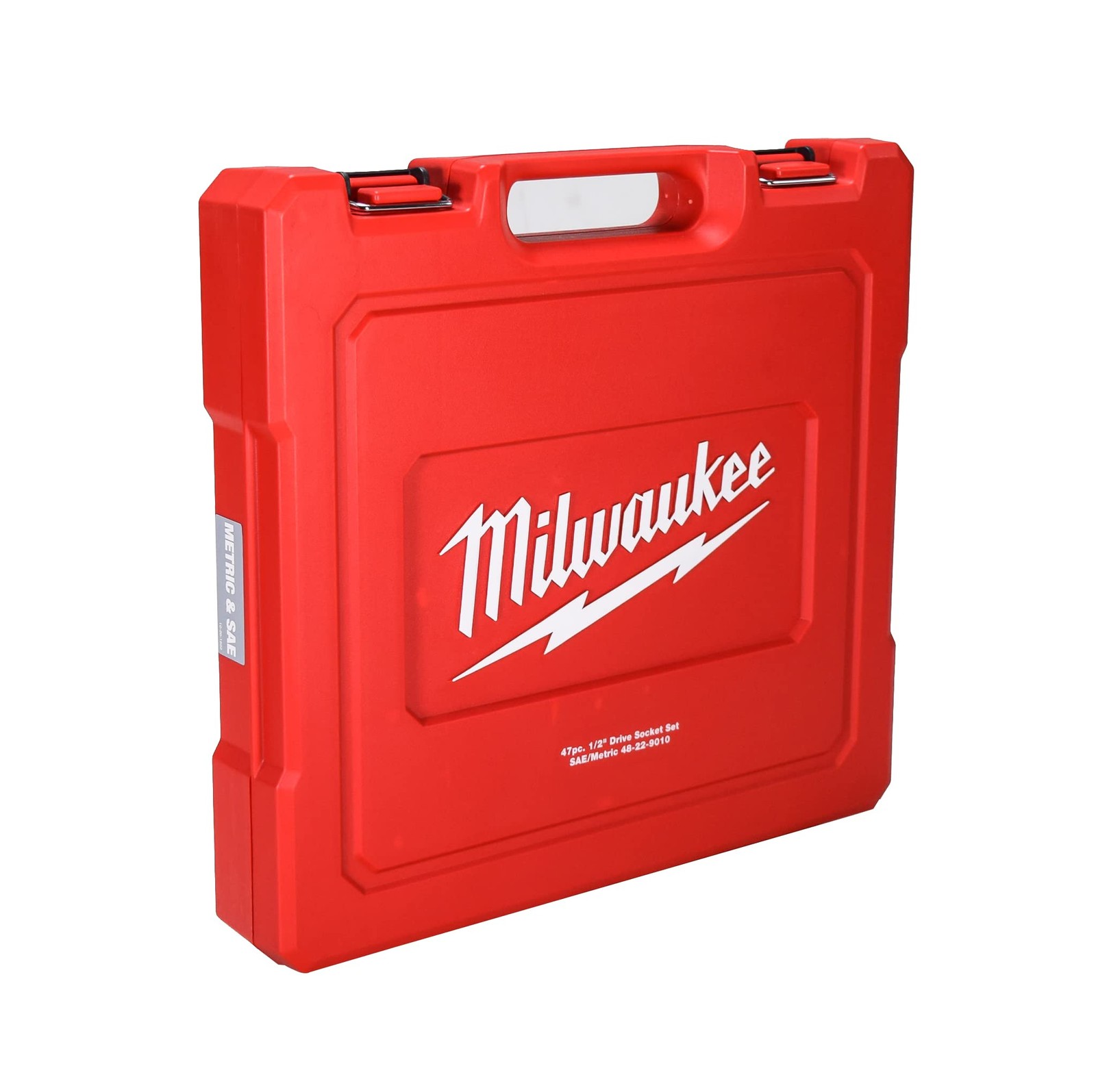 Milwaukee 48-22-9010 47-Piece 1/2 in. Drive Metric and SAE Ratchet and Socket S