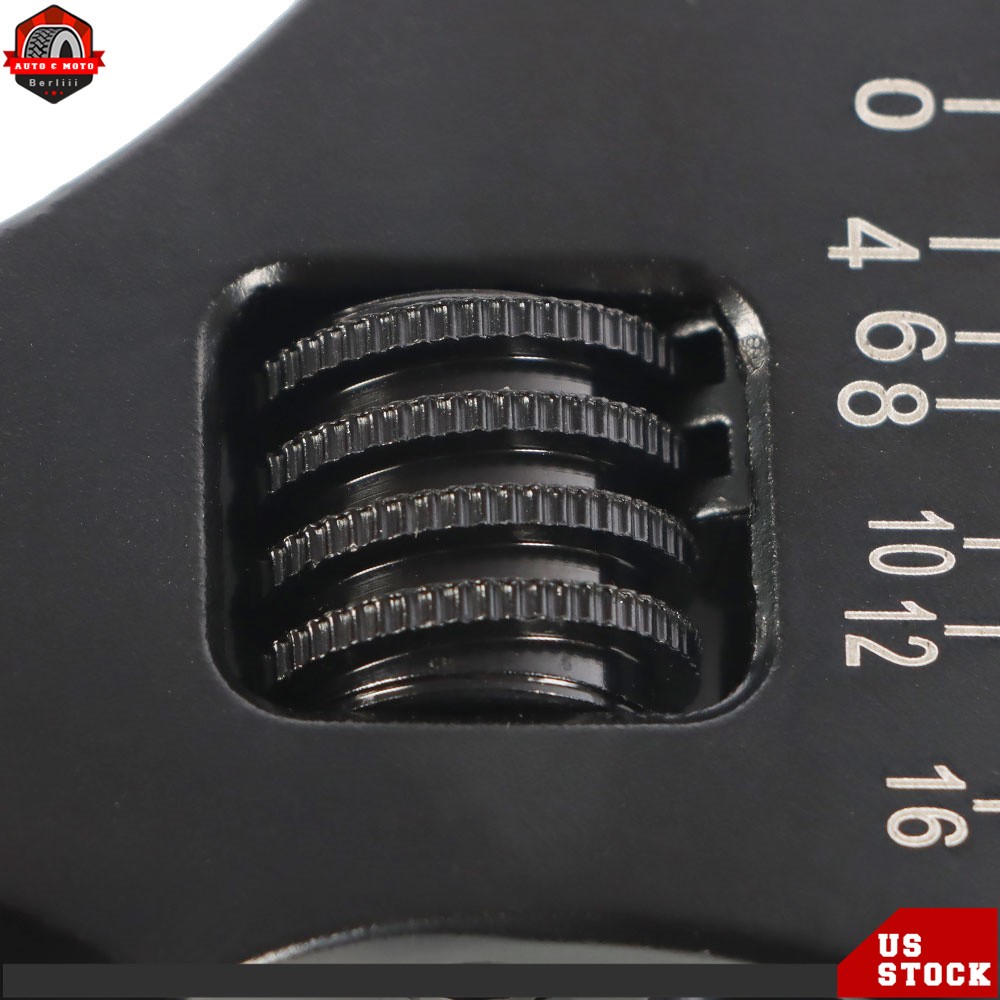 Pair 3AN-16AN Adjustable Wrench Black Aluminum Tool Spanner For Hose End Fitting