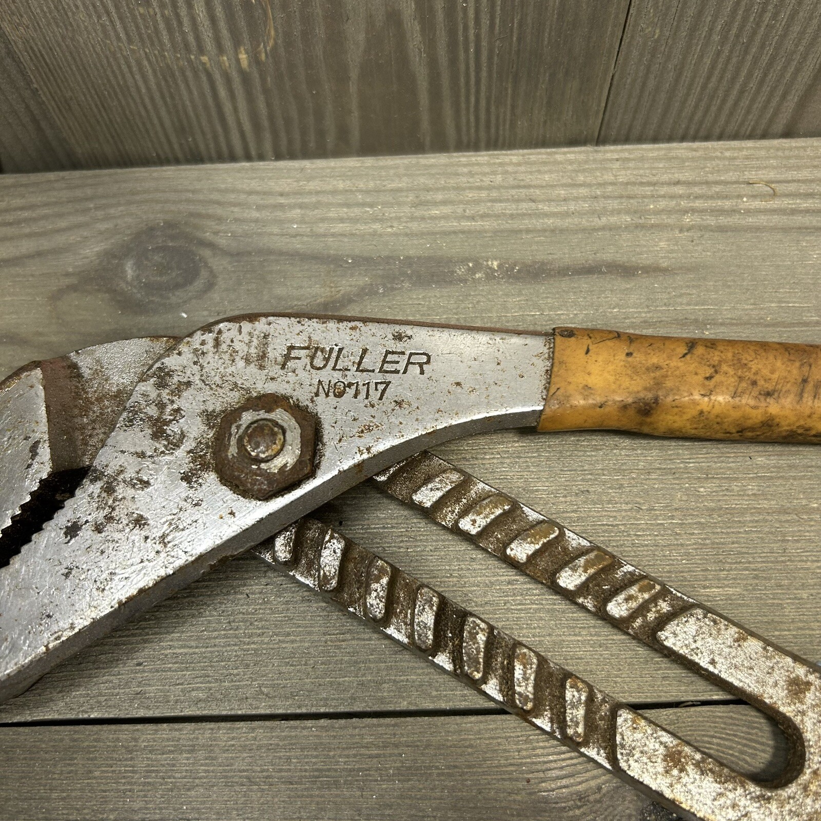Vintage Fuller No.117 & Crescent RT-216 16” Straight Jaw Tongue Groove Pliers(2)