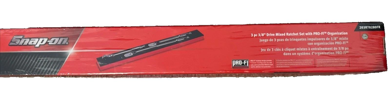New Snap-on™ 3/8″ drive Indexible Head Ratchet Set FNF100 F80MP FLL80MP Foam Set