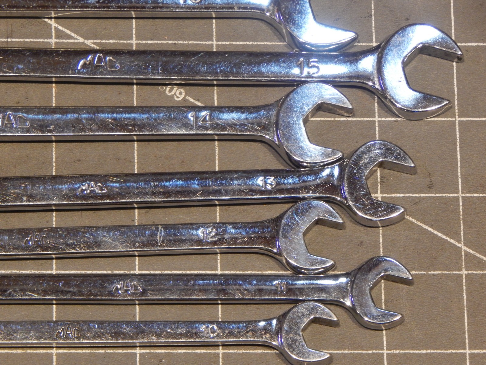 Mac Tools 13Pc Metric Long Combination Wrench Set 10MM 19MM 21MM 22MM 12Pt M CL