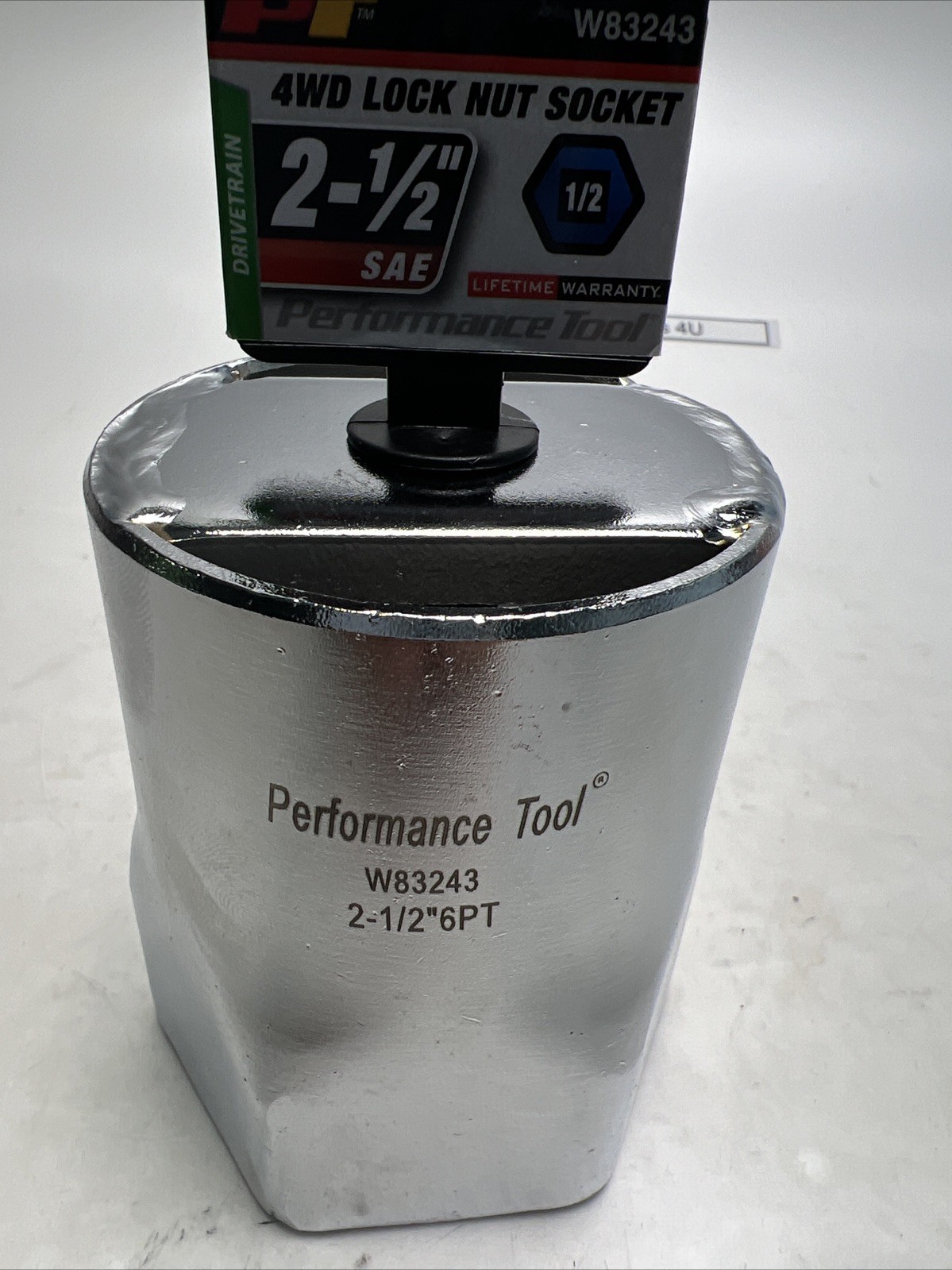Performance Tool W83243 1/2 Drive Lock nut Skt 2-1/2 Inch Hex