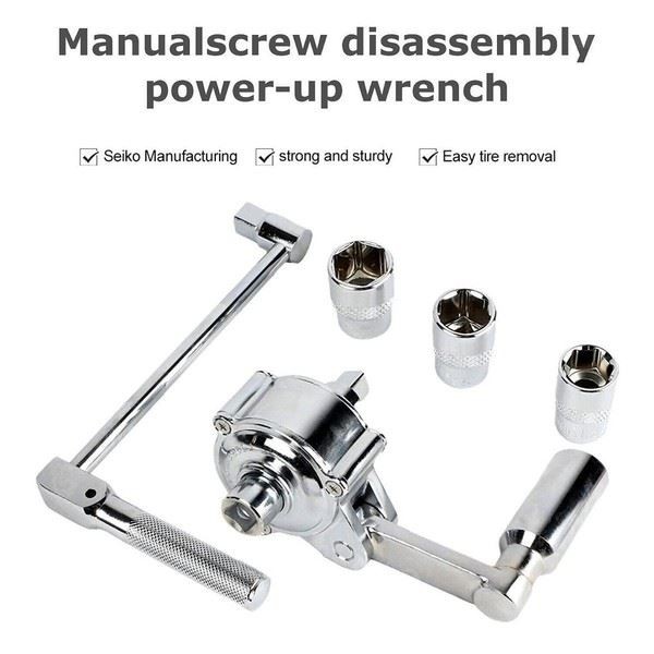 Tire Multiplier Wrench Tire Change Lug Nut Remover for Most Vehicles