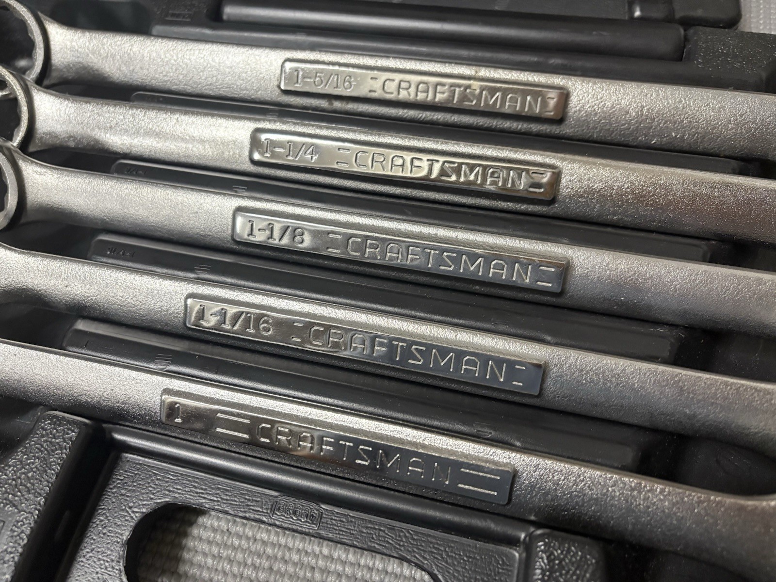 Sears Craftsman USA 5pc Jumbo SAE Combination Wrench Set 46939 w/ Carry Case