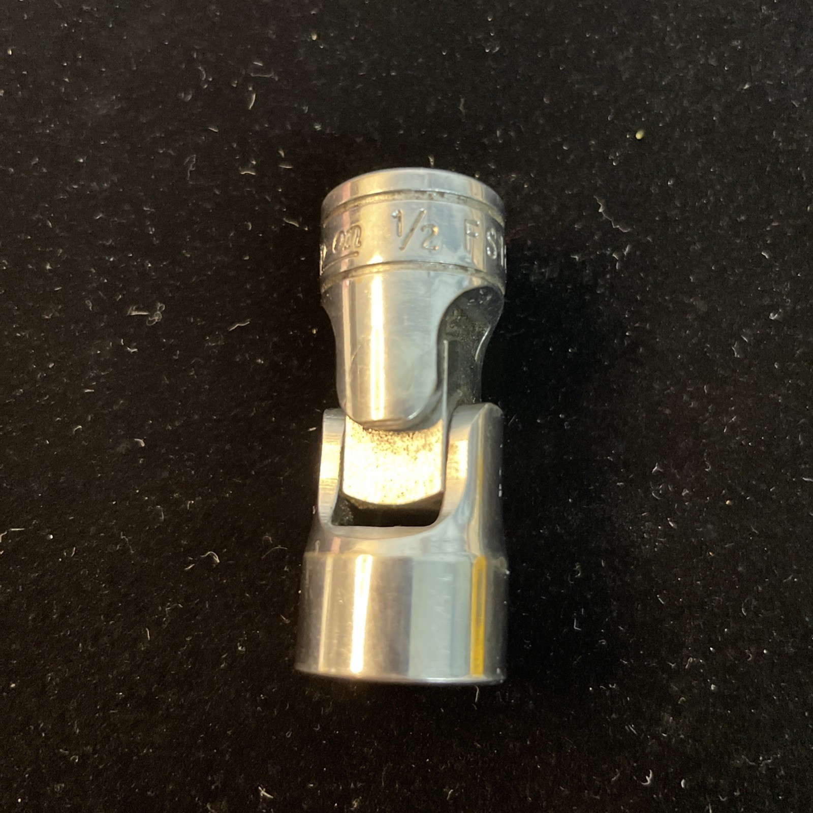 Snap-on Tools 3/8″ Drive 1/2″ 6 Point Chrome Universal Swivel Socket FS16A USA