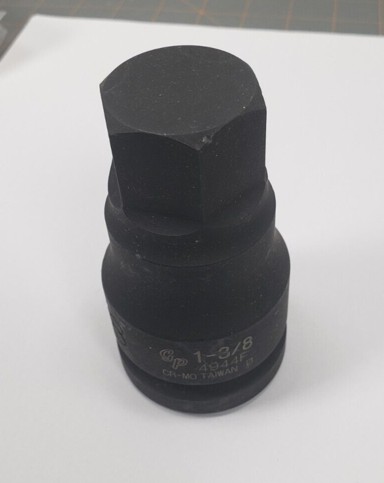 1″ Drive x 1-3/8″ Hex Driver, Standard Length, Grey Pneumatic 4944F