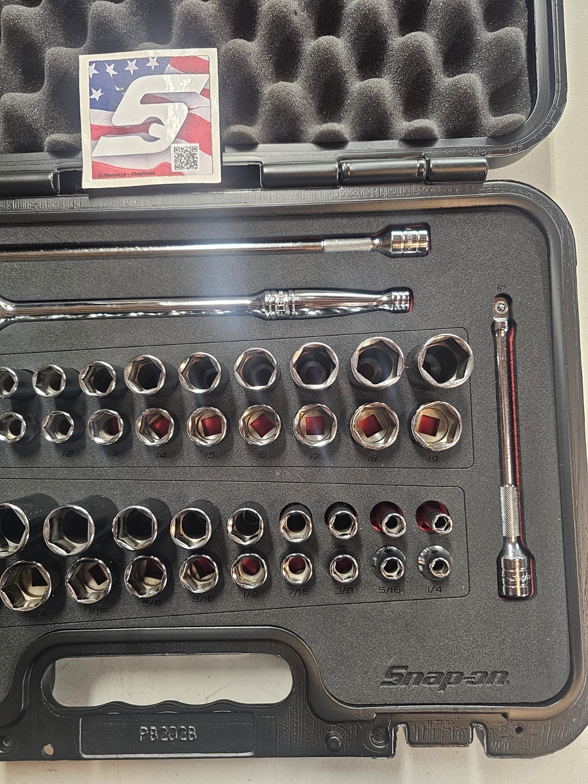 NEW Snap On 51 pc 3/8″ Drive 6 Point Metric SAE General Service Set 251FSMBFR