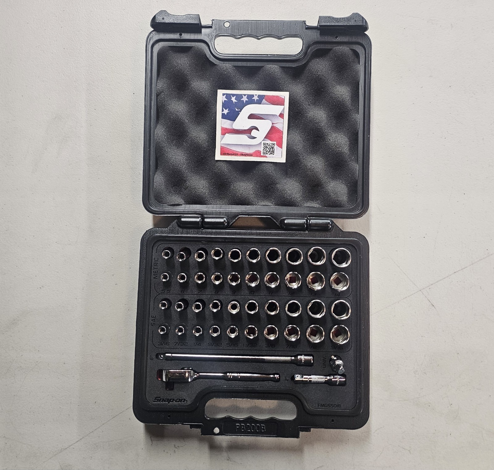 Snap-on Tools USA NEW 44pc 1/4″ Drive General Service Foam Set 144TMPBFR