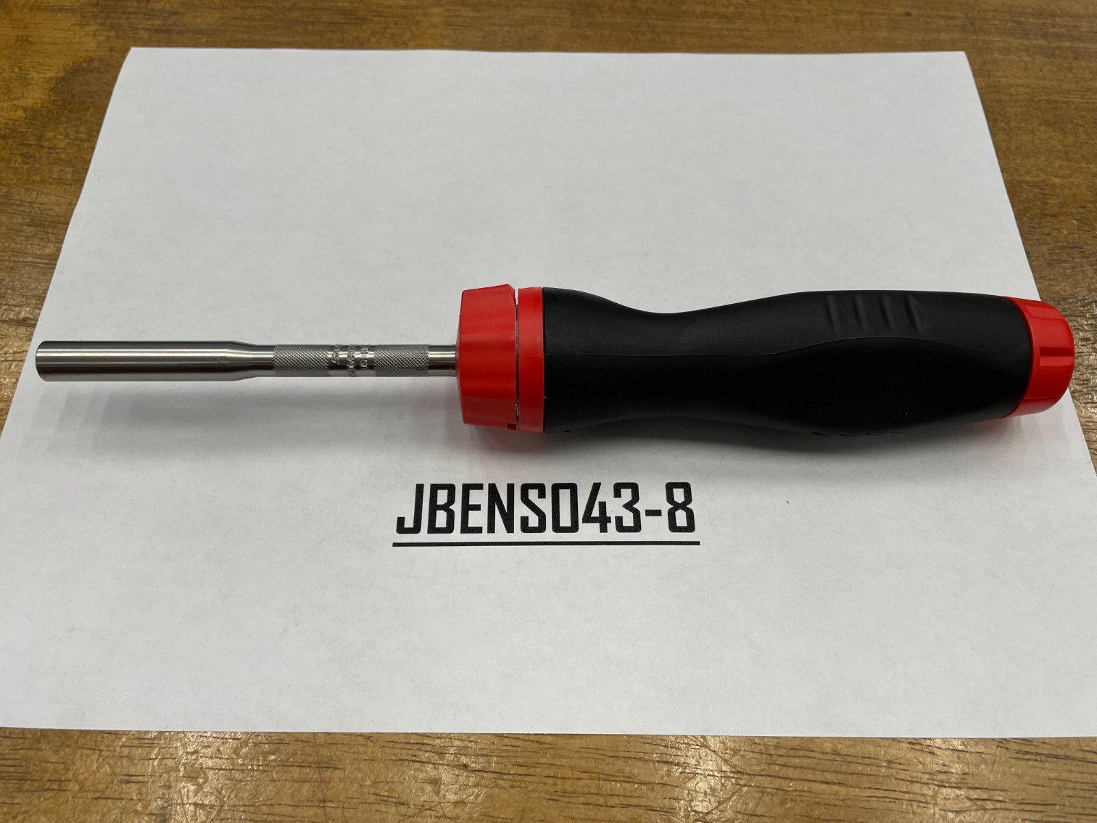 Snap-on Tools USA NEW RED Soft Grip Ratcheting Screwdriver w/ Bits SGDMRC44B