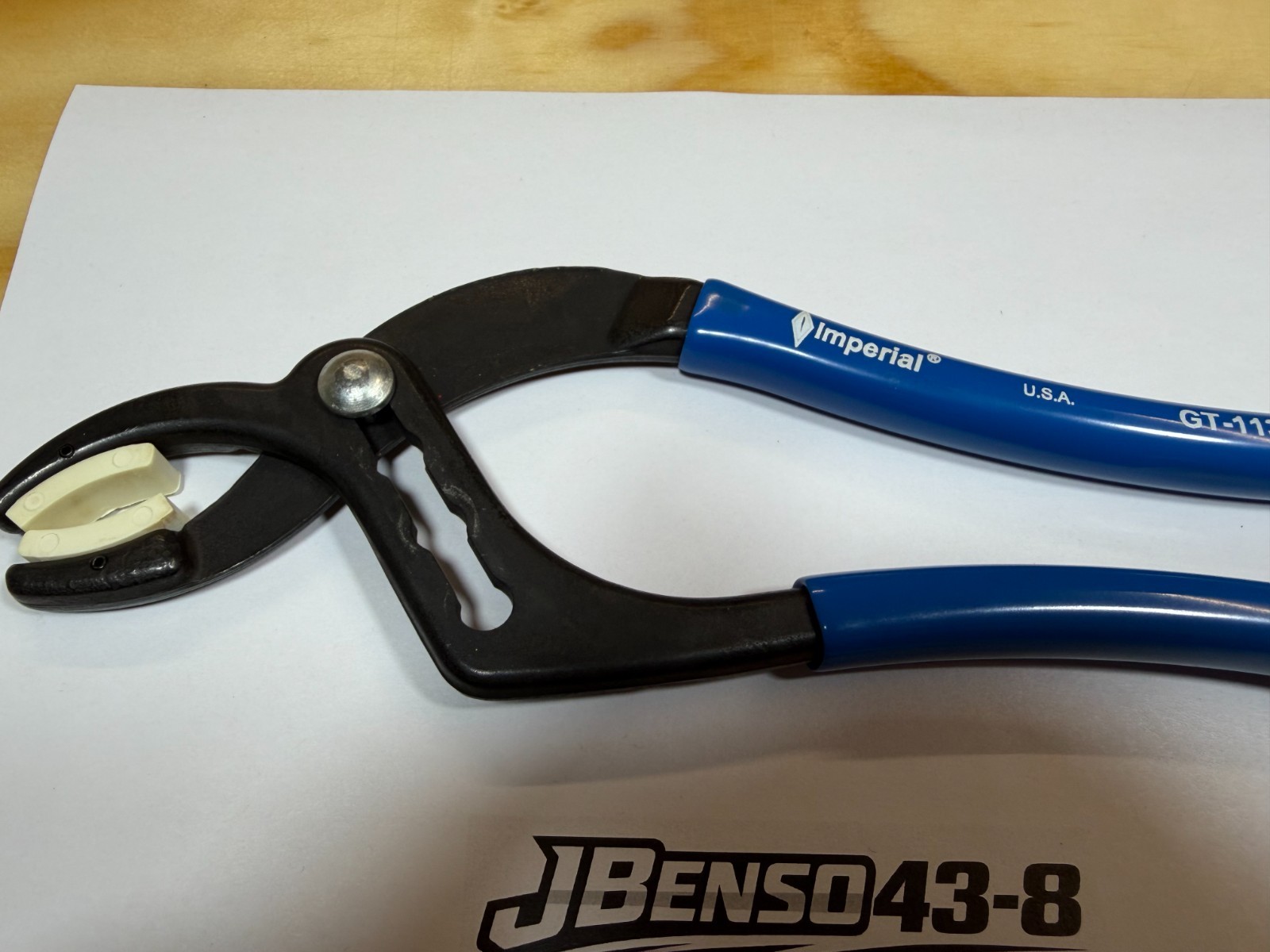 Imperial Tools NEW Blue Soft Grip Slip Joint Soft Non Marring Pliers GT-113