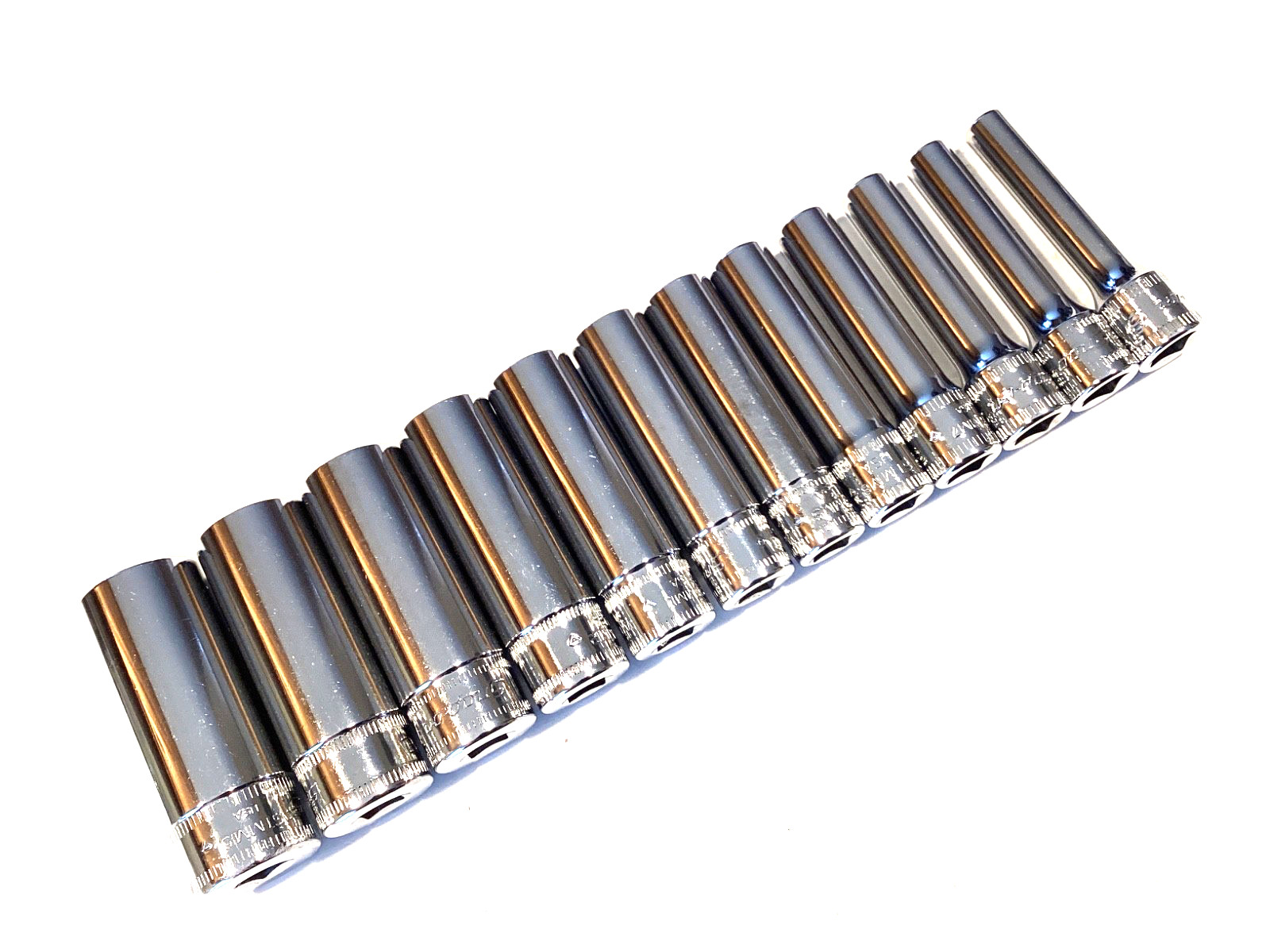 Snap On NEW 12 Piece 1/4″ Drive 6Pt Deep Metric Socket Set 112STMMY 5MM To 15MM