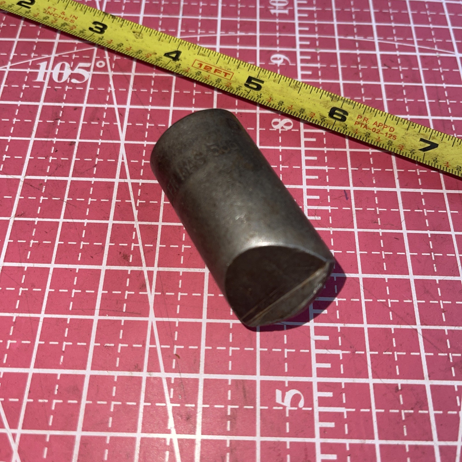 VINTAGE GILLER NAS 588 1/8 In Tip 1/2 Drive Impact Socket Curved Drag Link USA