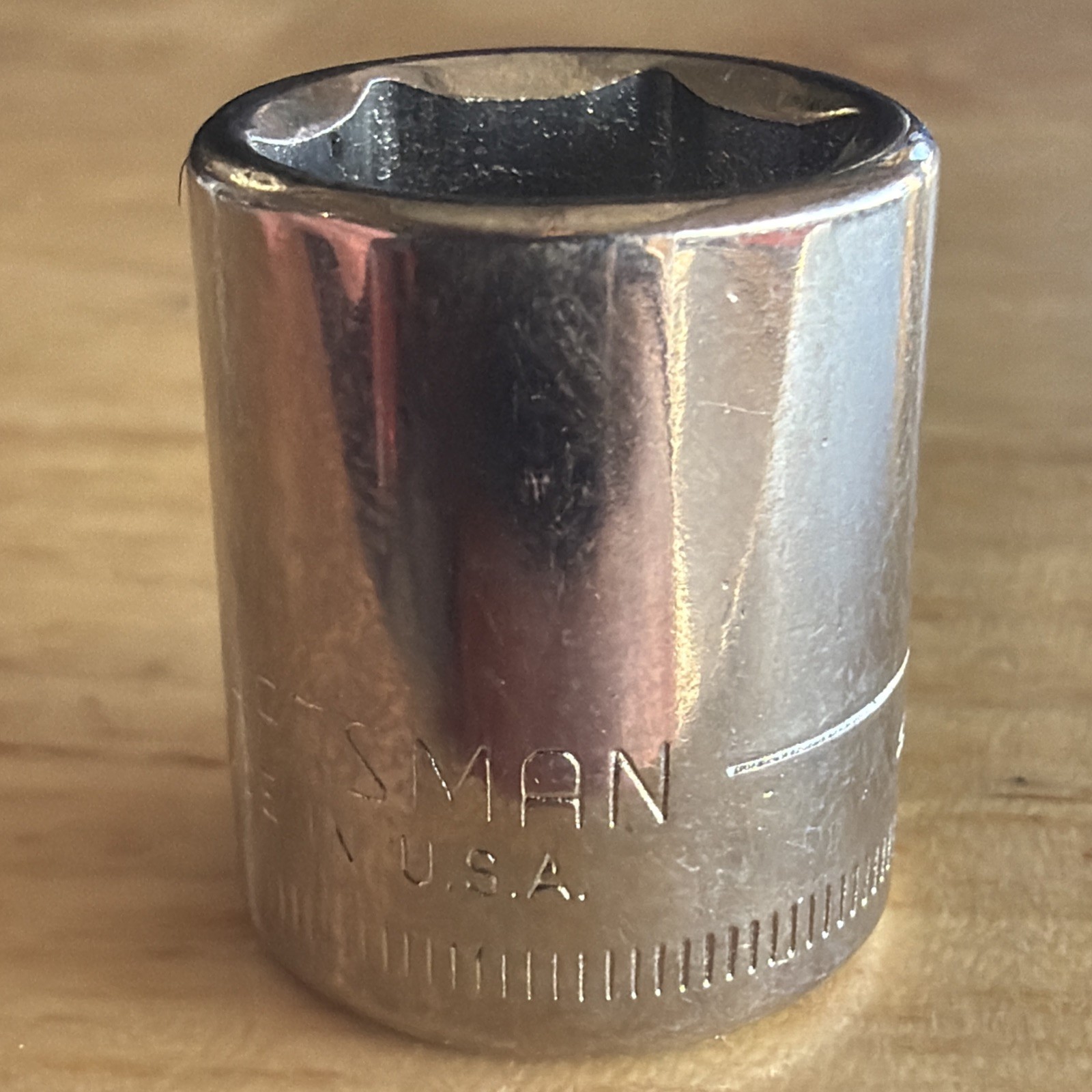 Craftsman 13mm Shallow Socket 1/4″ Drive 6 Point Inverted G1 Series 43514 USA