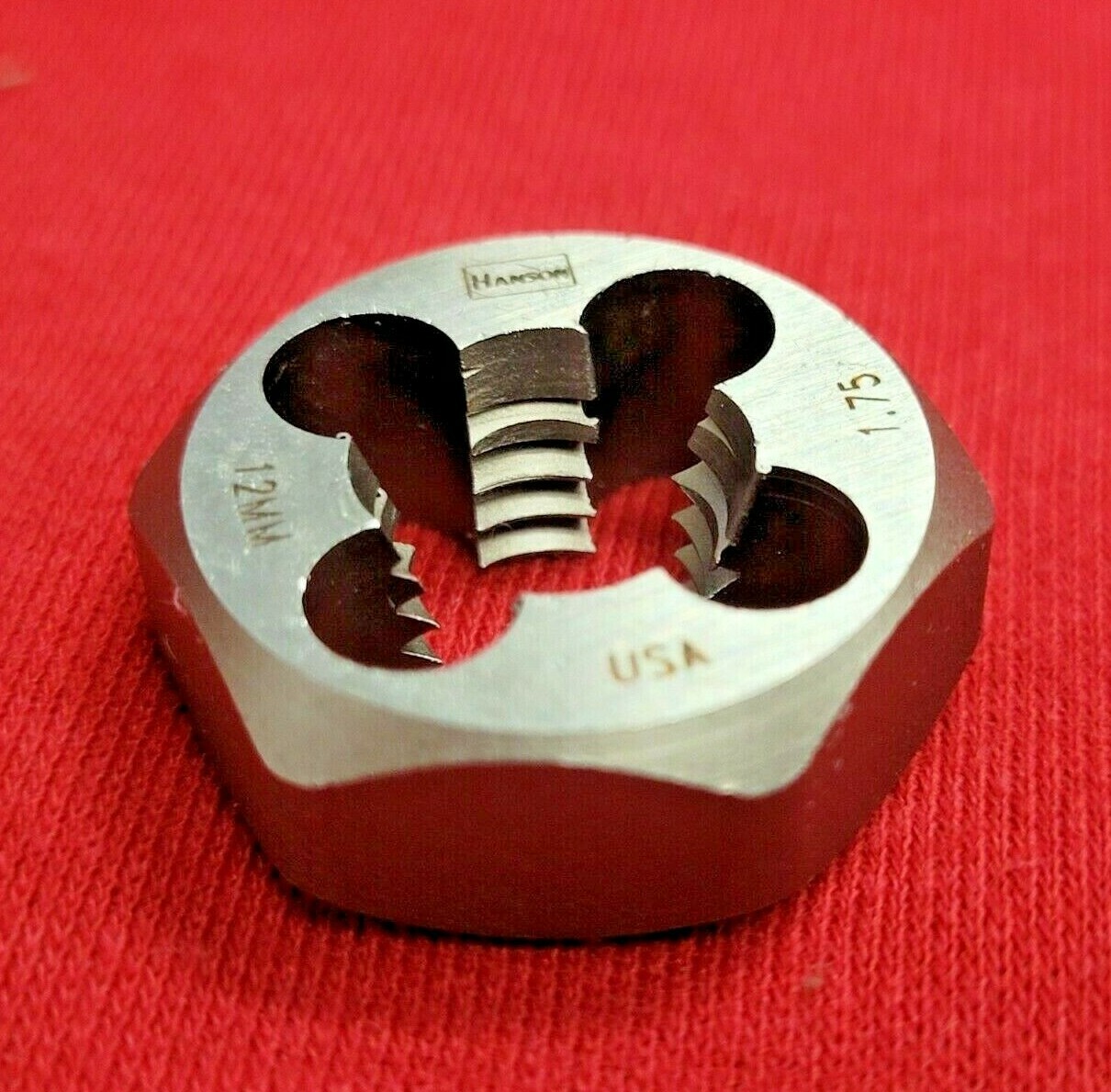 M12 X 1.75 Metric 1″ Hex Die Irwin Hanson 6644 / 9744 12MM CS USA RH