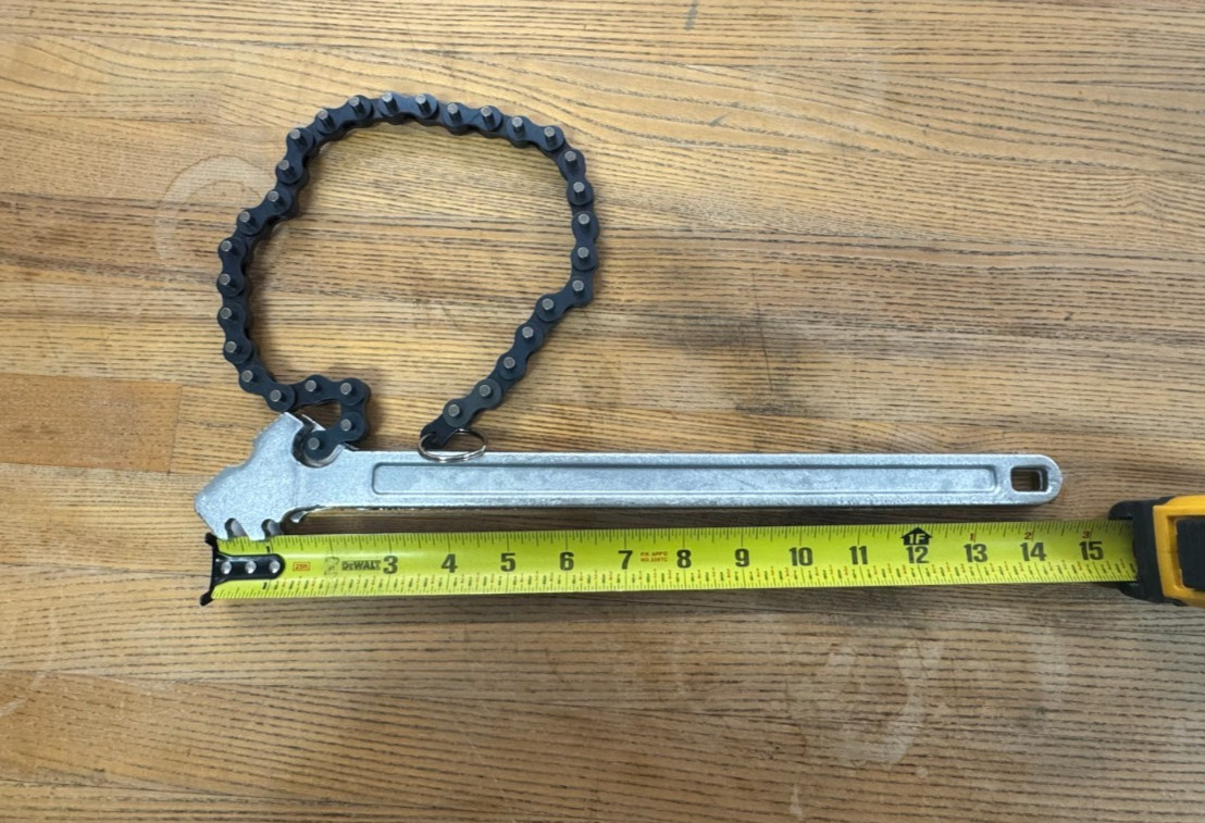 OEMTOOLS Chain Wrench 6″ Diameter 15″ I Beam Handle 22659 Brand New