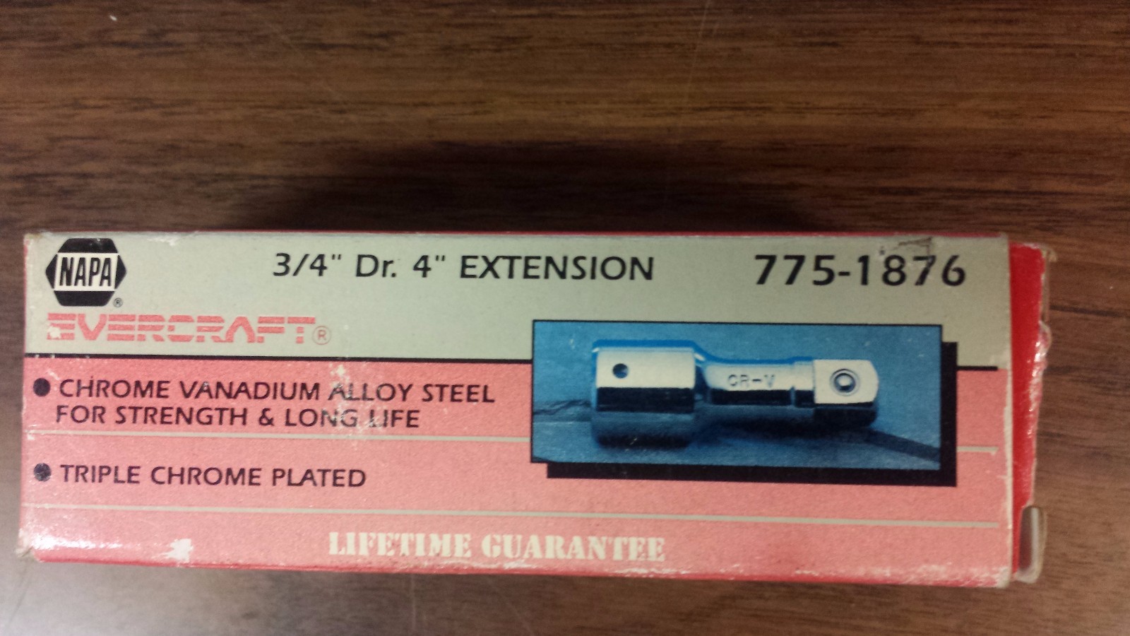 EVERCRAFT 3/4 INCH DRIVE 4 » EXTENSION BAR 775-1876 LIFETIME GUARANTEE