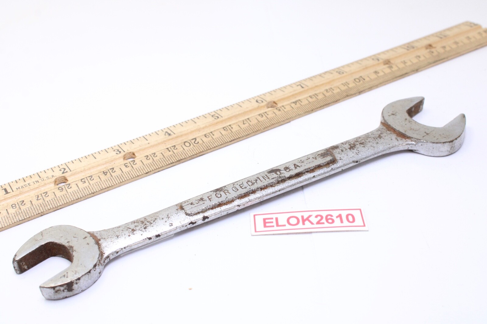 Craftsman =V= 5/8″ x 3/4″ SAE Chrome Double Open End Wrench USA