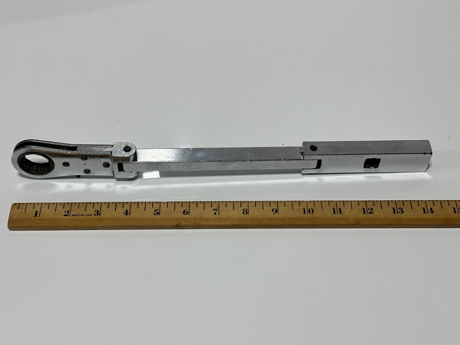 VULCAN Tools USA Made WA-11S (RARE) Double Flex Chrome Pass Thru Through Ratchet