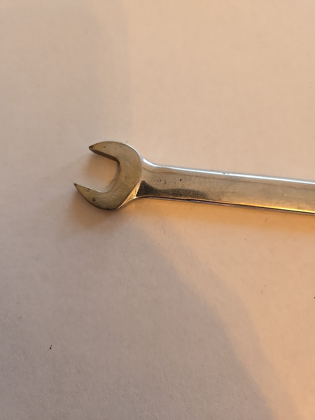 Snap On 7/16″-1/2″ Chrome Low Torque Slime Line Open End Wrench LTA1416