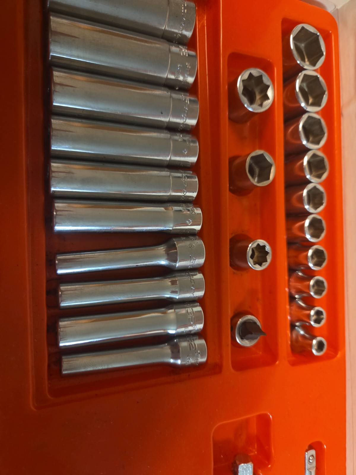 Classic Vintage SnapOn 134-TMP ¼» Dr Quality Socket Wrench Set In Original Box