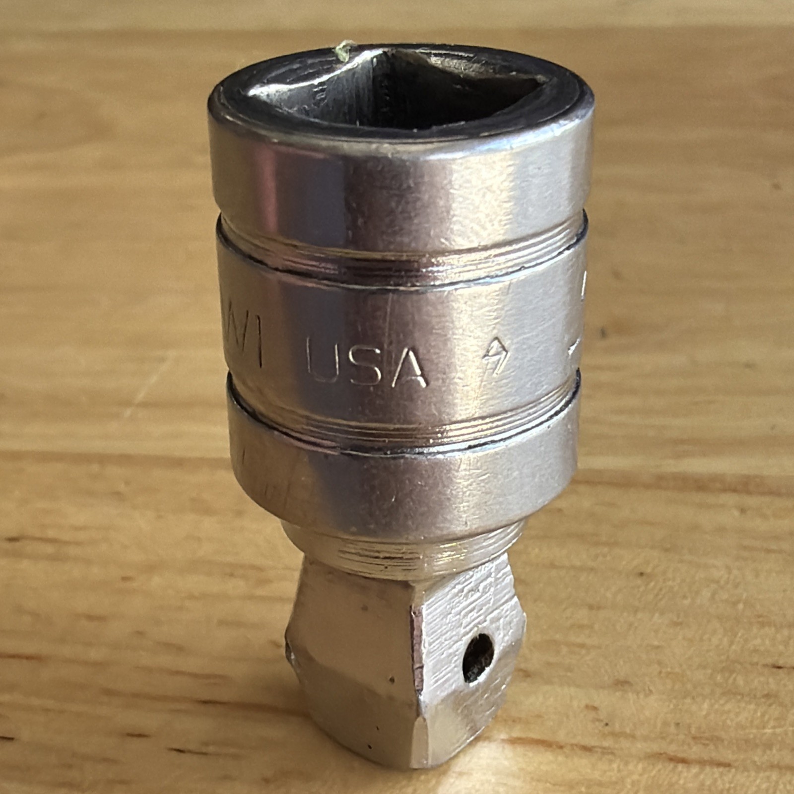 Snap On Tools 1″ Long Wobble Socket Extension 3/8″ Drive FXW1 Made in USA