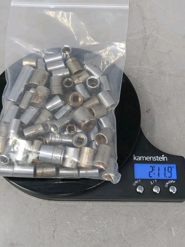 1/4 Drive Socket Lot SAE Metric 6pt 12pt Vintage Mixed Brands Heavy 2lb+