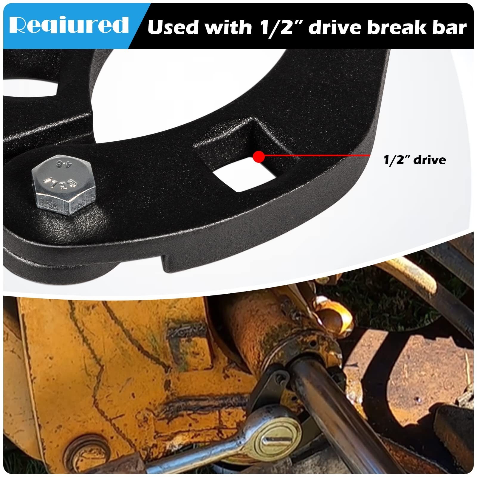 Adjustable Gland Nut Wrench for Hydraulic Cylinder Cap Remover 1″ to 3-3/4″ SAE