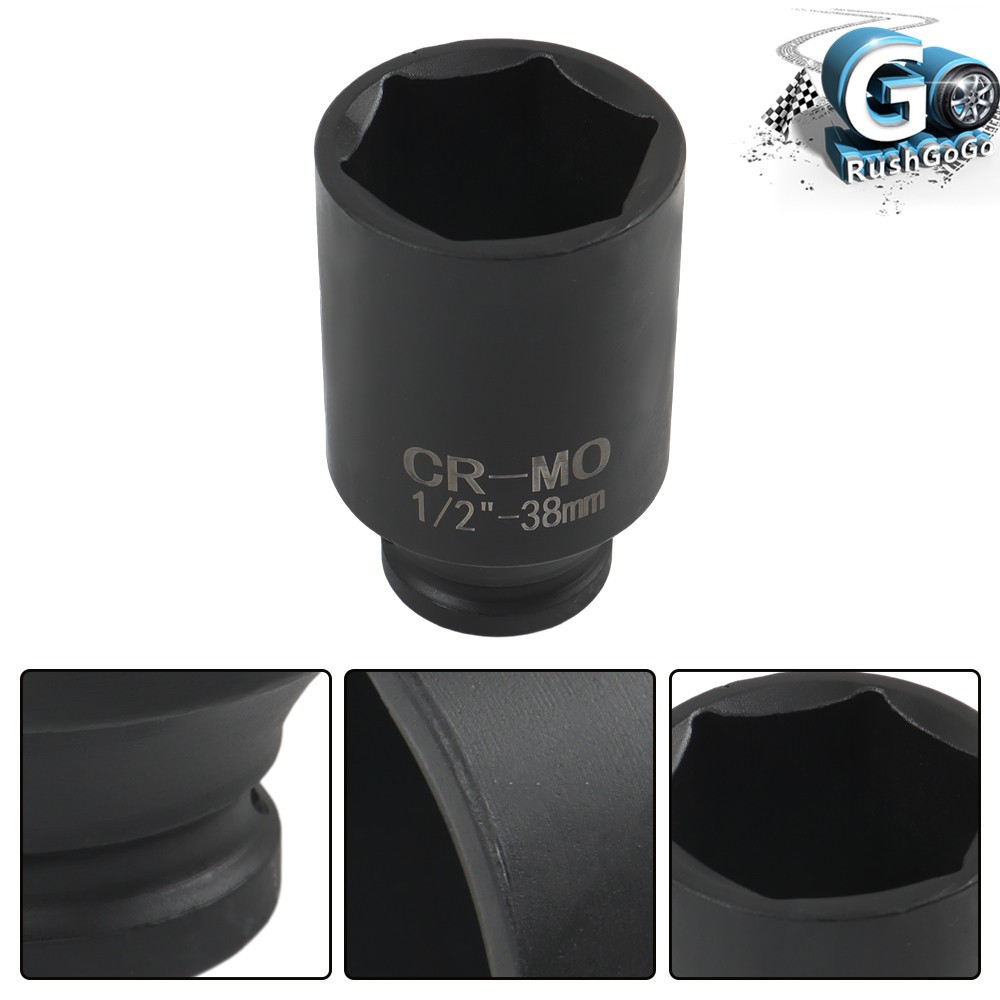 Deep Impact Socket Tool 9PCS Set 1/2″ Drive Metric Axle Hub Nut Socket 29-38mm