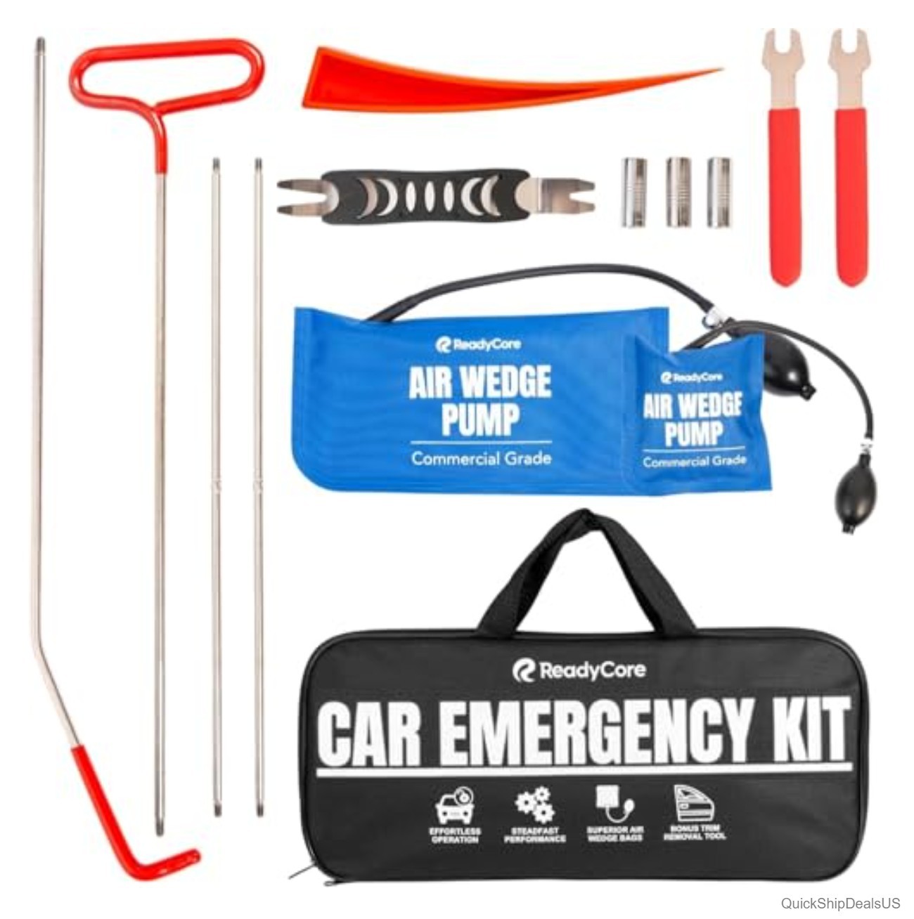 Car Tool Kit Long Reach Hook 5th Wheel Pin Puller J-Hook Stainless Steel Set