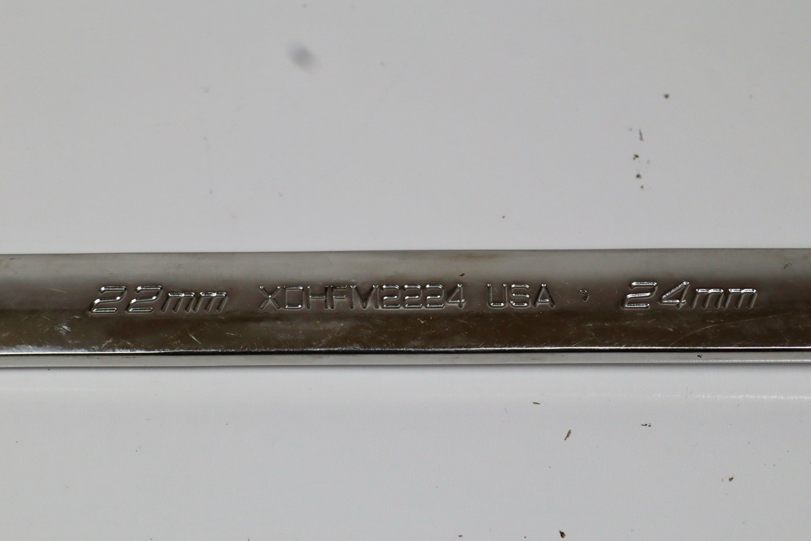 Snap-on XDHFM2224 Heavy Duty 0 Degree Box End Wrench, 22mm & 24mm, 17.5” Long
