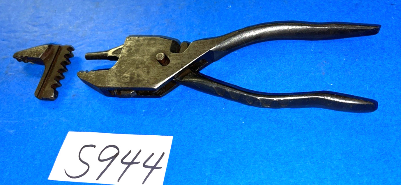 EIFEL TOOLS VINTAGE GEARED PLIERENCH 7 INCH 1 EXTRA HEAD