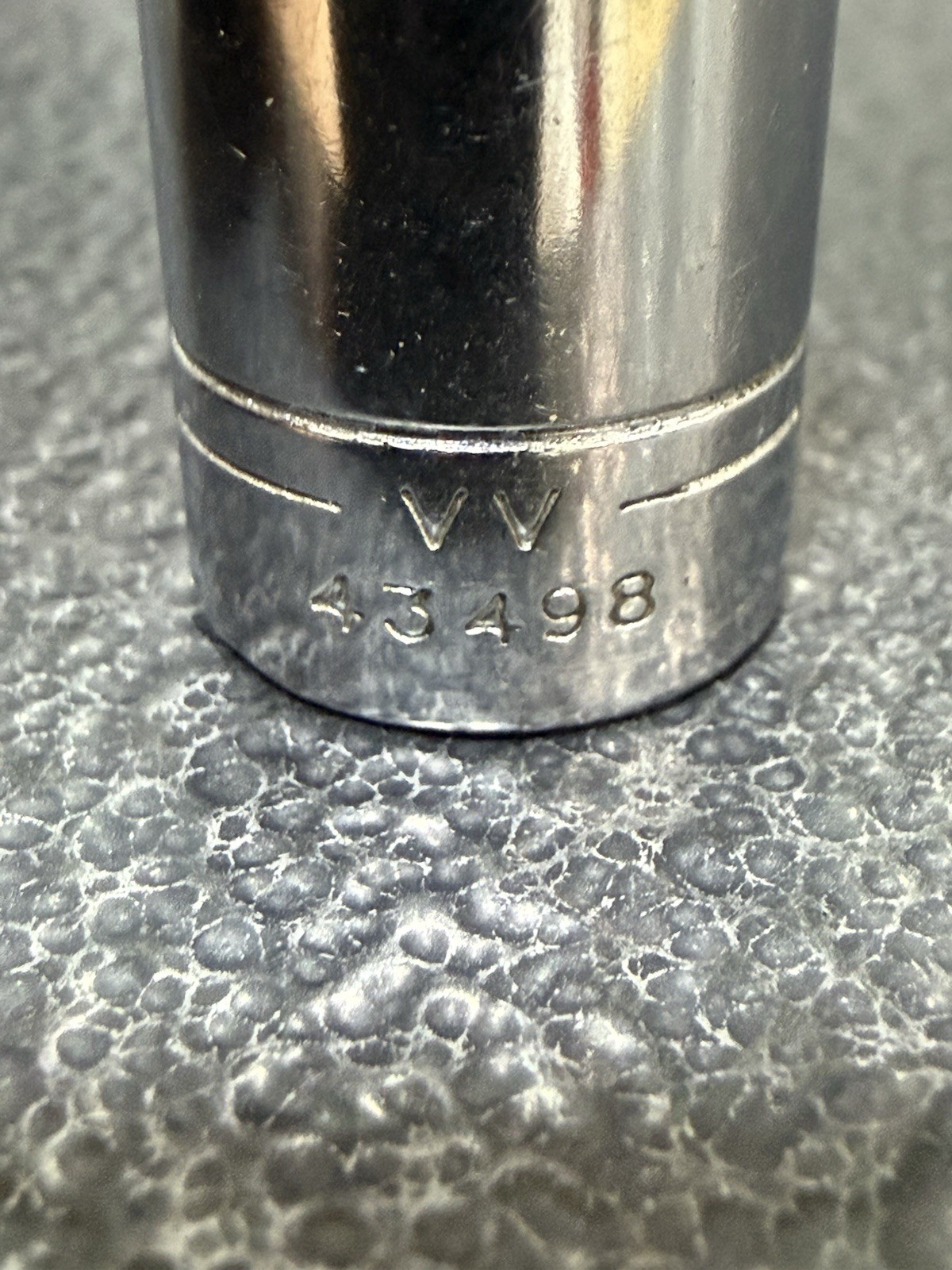 Vtg 7/16″ Craftsman VV-Series Part 43498 1/4″ Drive 6-Point Socket USA Made
