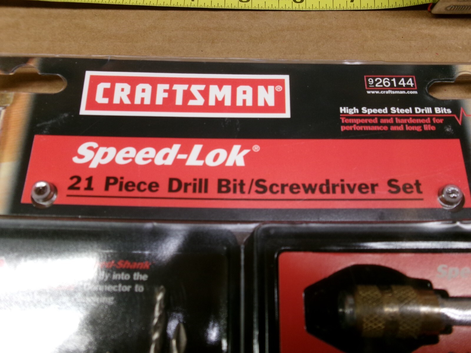 Craftsman USA 21-Piece Speed-Lok Drill Bit / Screwdriver Set No 26144
