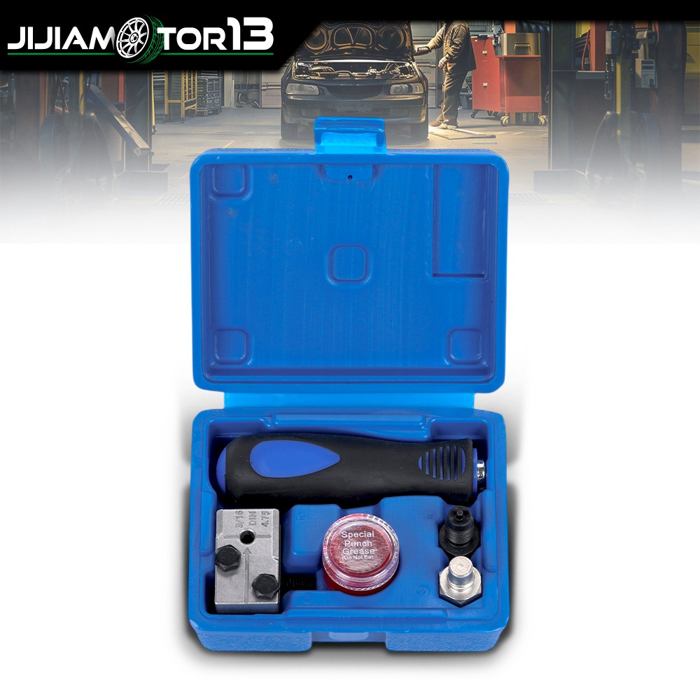 Universal Handheld Car Brake Line Flaring Tool Kit 3/16» Single Flare + Storage