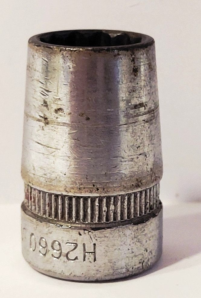 Vintage WIZARD 12 Point Socket 9/16. H2660 1/2” Drive Made in USA