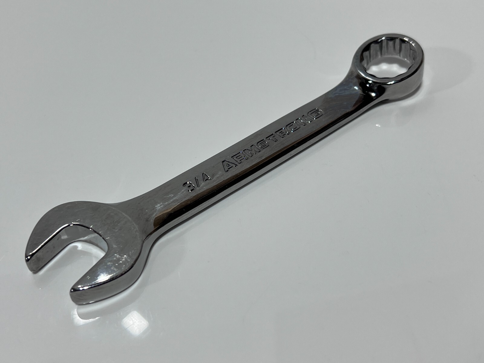 Armstrong Tools USA 25-124 SAE 3/4″ Full-Polish Combination Wrench – 12 Point