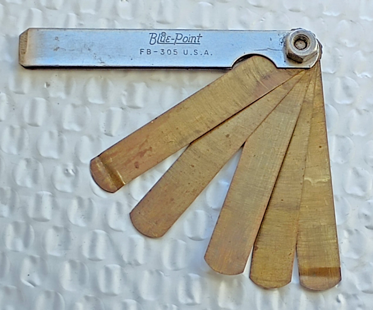 BLUE POINT FB305, BRASS FEELER GAUGE SET *USA MADE*