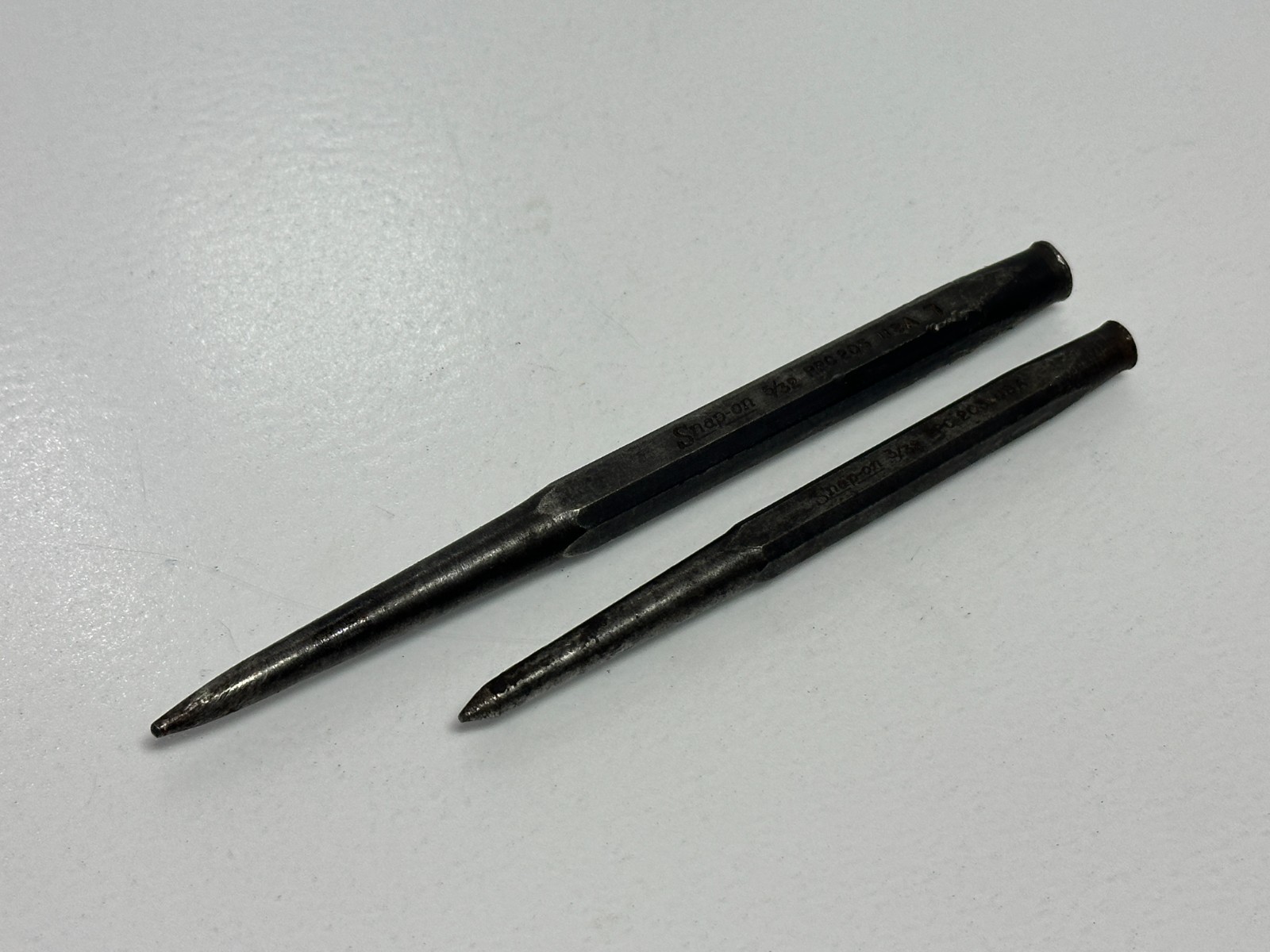 Snap-On Tools USA 2pc PPC203 & PPC205 Punch Set Lot – Pin Pointed Tips