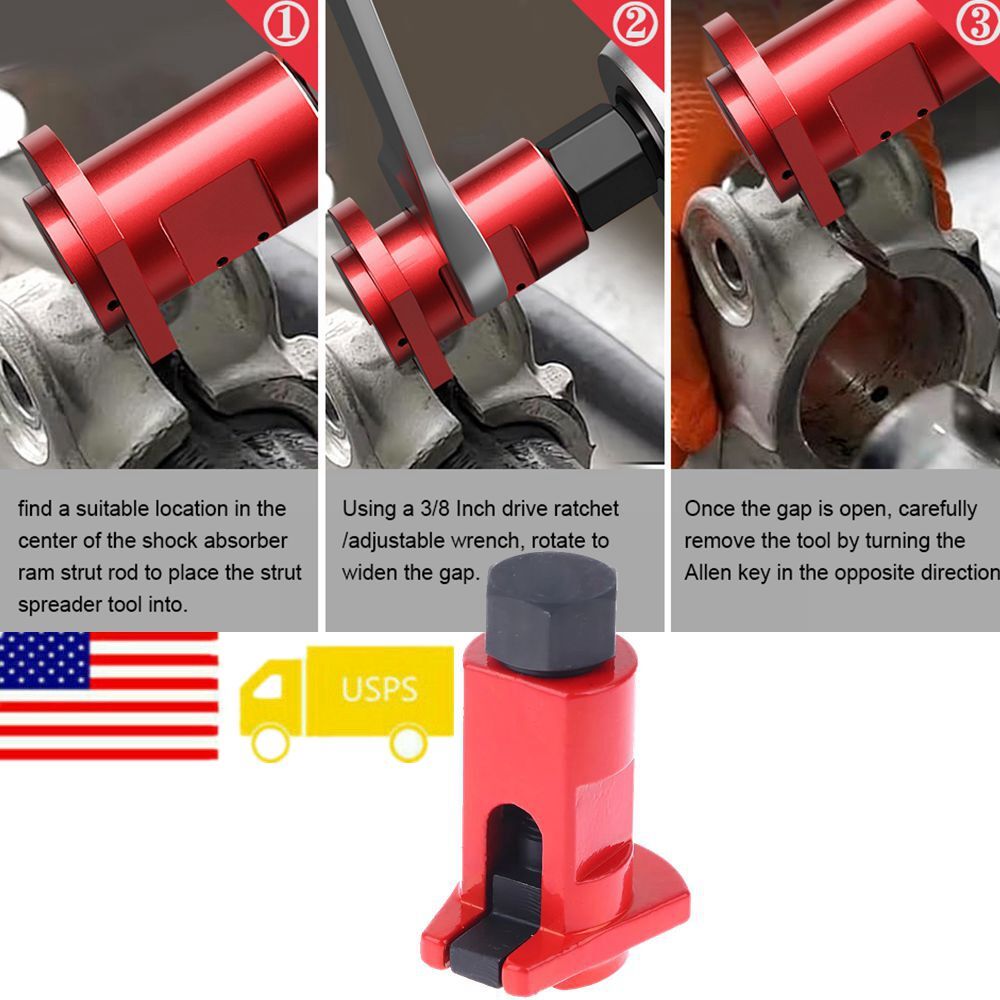 Red Hydraulic Shock Absorber Removal Tool Universal Car Sturdy Strut Remover