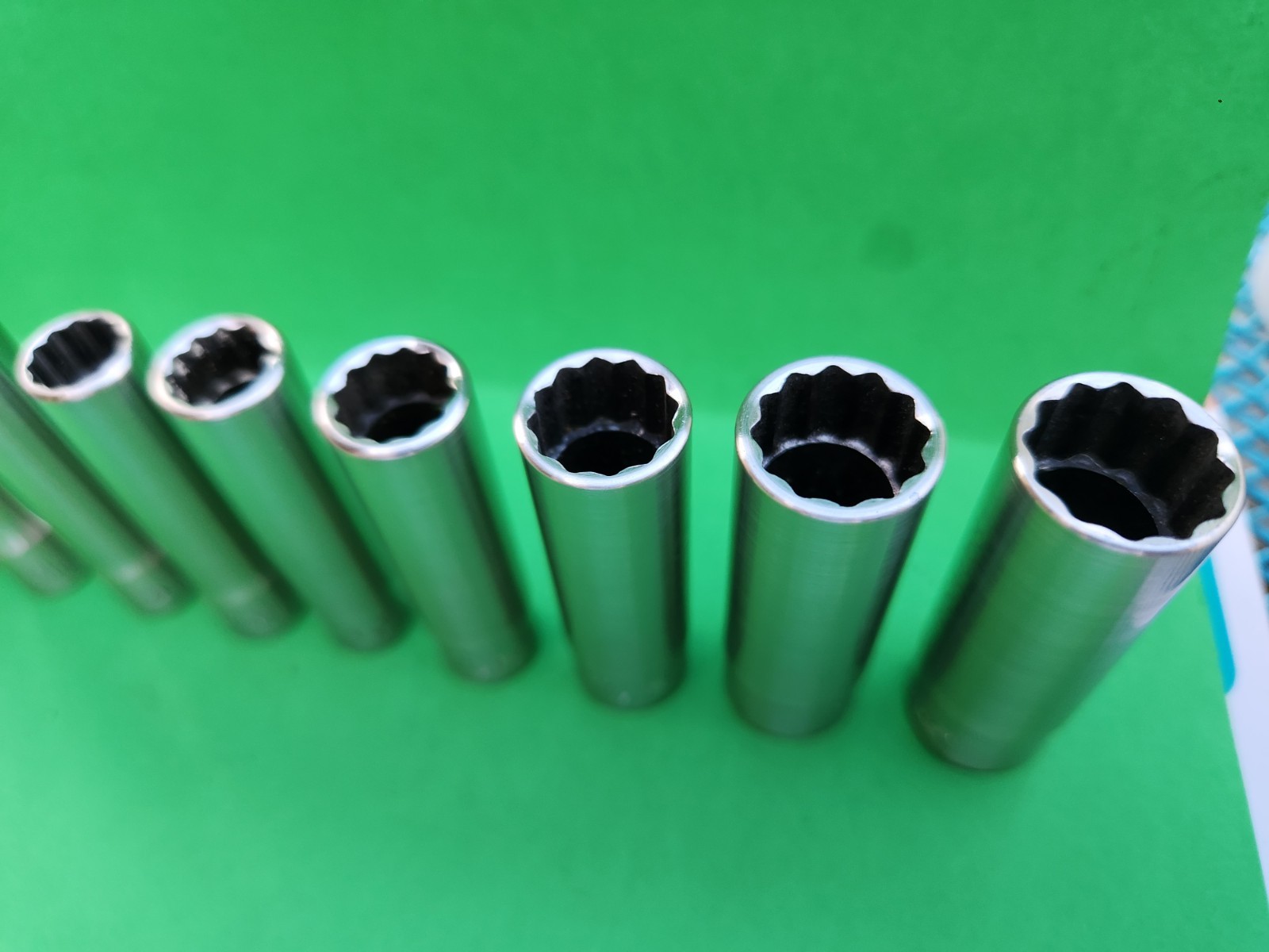 10 Snap-on 110STMDY Deep Socket Set 1/4″ Drive SAE 3/16 – 9/16 STMD6-STMD18 A3