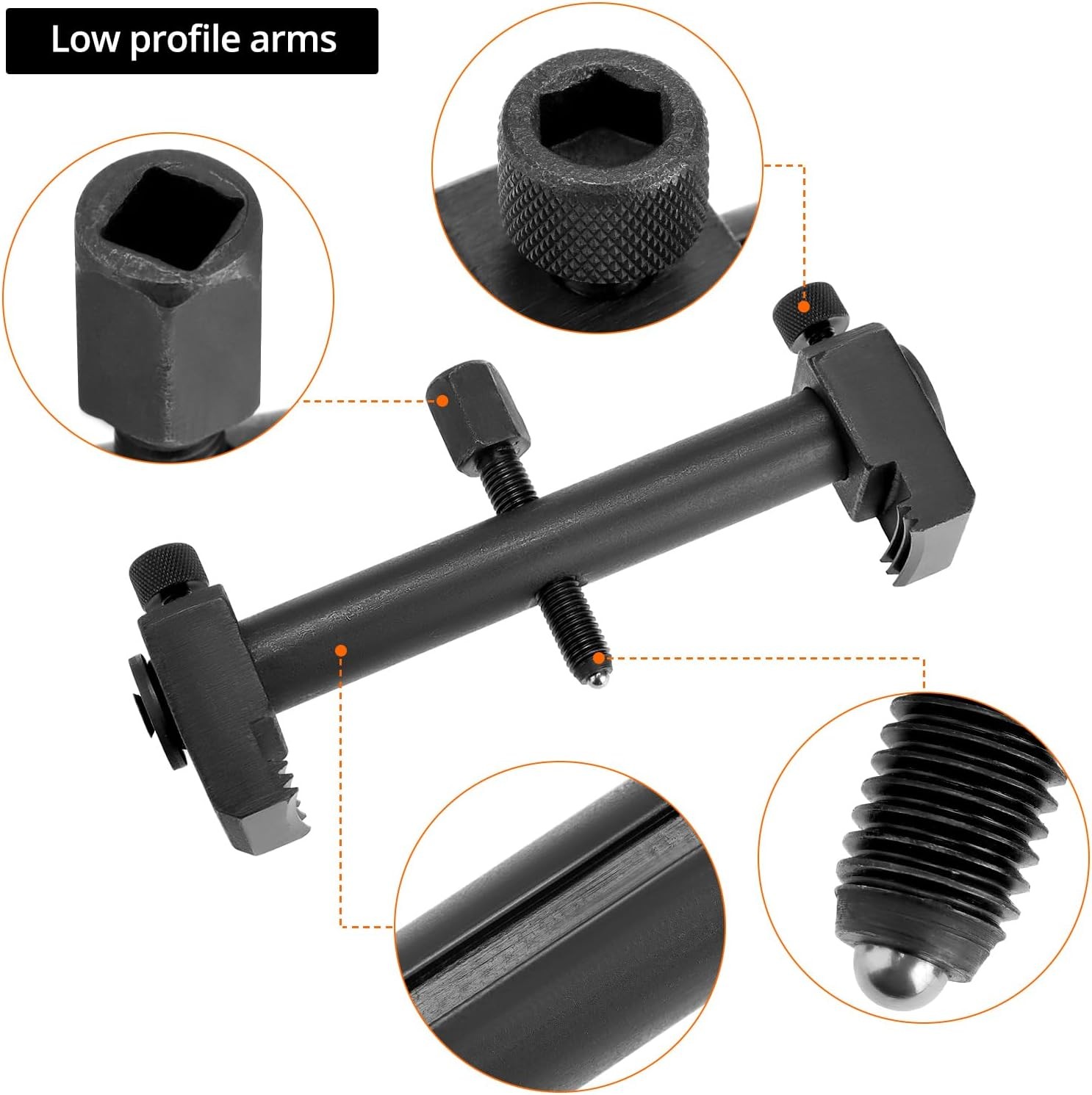 Universal Ribbed Pulley Puller Kit – 35-160mm for Crankshaft A/C Alternator