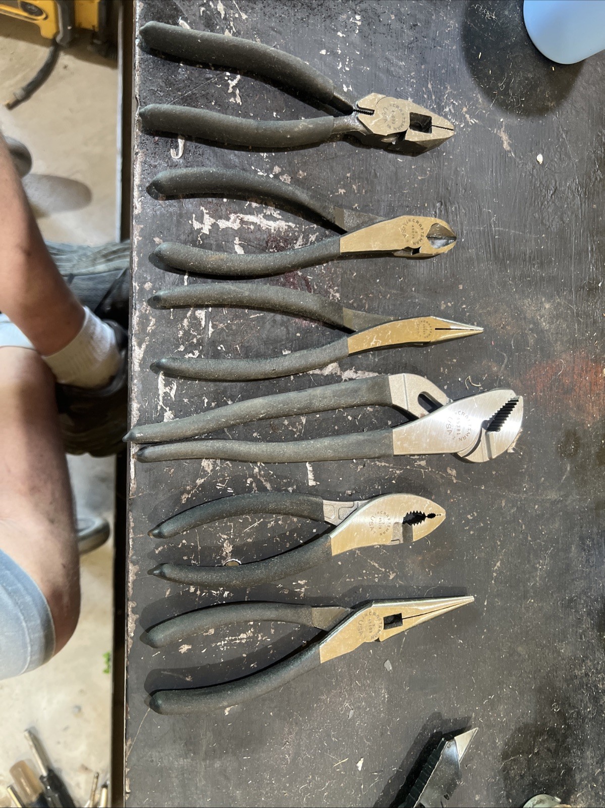 NOS Craftsman USA Made Plier Set 6 Pieces