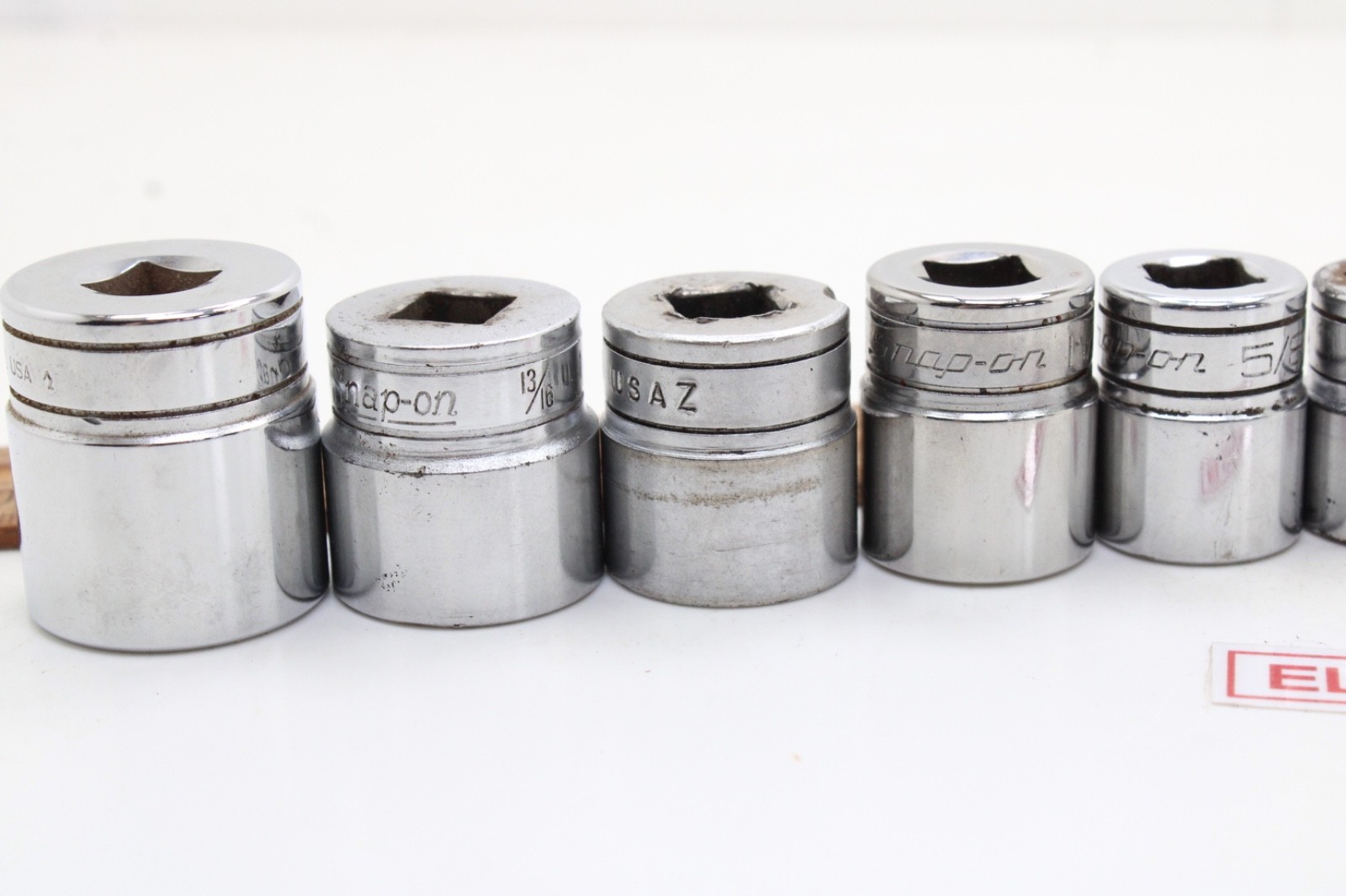 Snap-on F081 – F281 1/4-7/8″ 3/8″ Drive 12 Point 12 Piece SAE Chrome Set USA