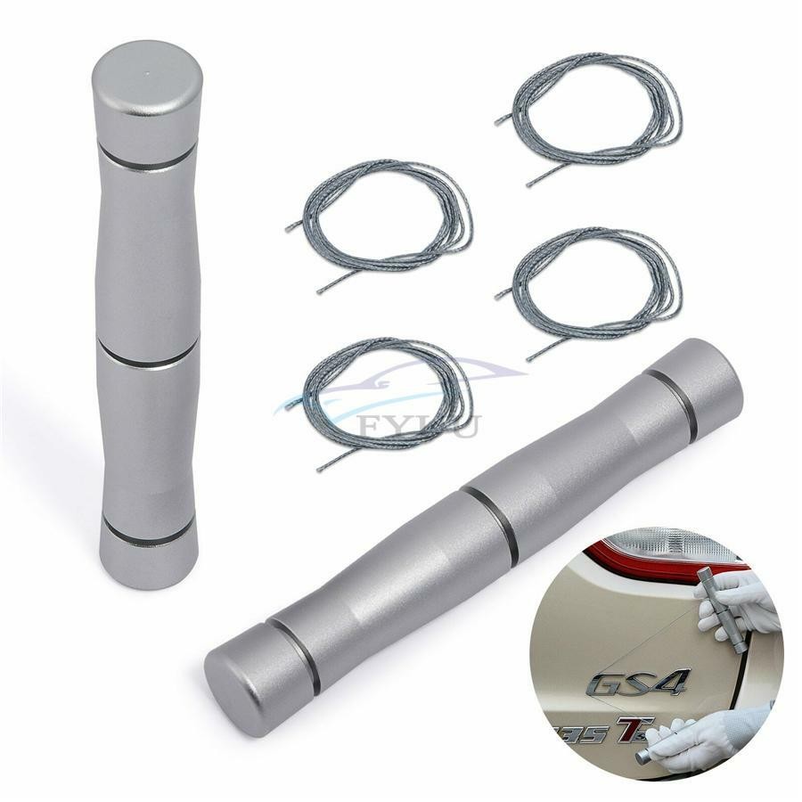 Car Emblem Logo Removal Tool Body Stickers Glue Cleaning Tool Handle PE Line Kit